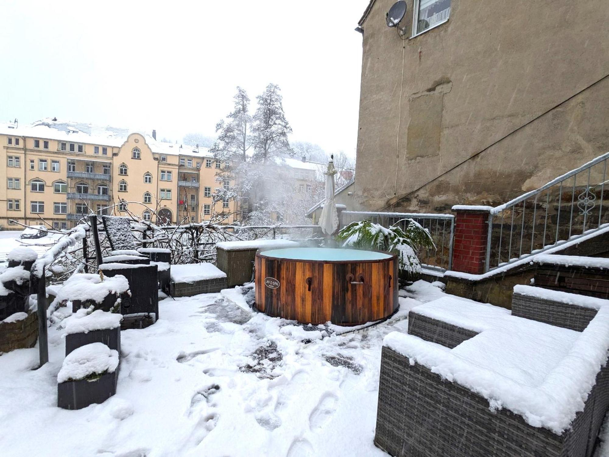 Gemütliche Urlaubsoase mit Pool, Sauna&Terrasse - UO Sebnitz Exterior foto